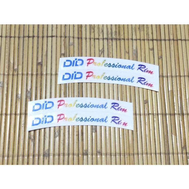 Sticker Decal Velg DID Japan Genuine Nos