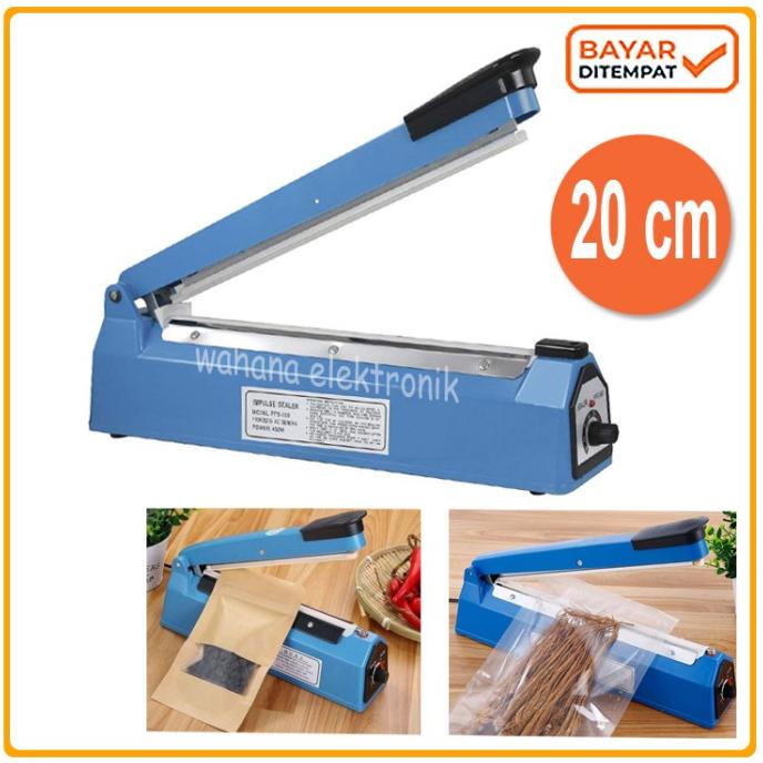 Impulse Sealer Plastik 20cm Mesin Press Plastik 20 cm