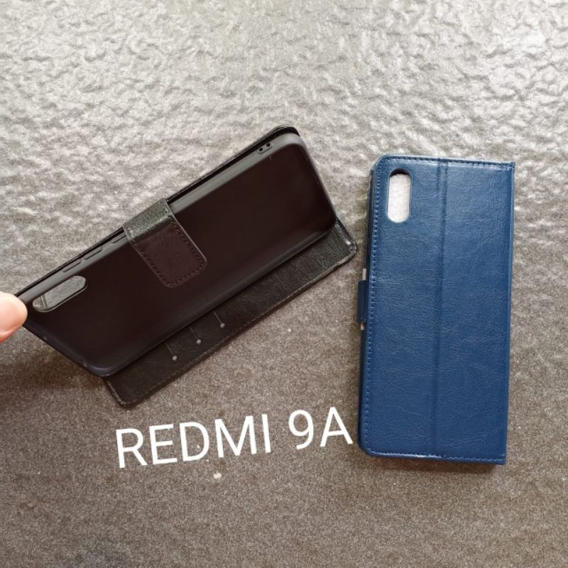 Flip kulit Xiaomi redmi 9A . 9C flipcase bookcover sarung buku buka tutup dompet flipshell