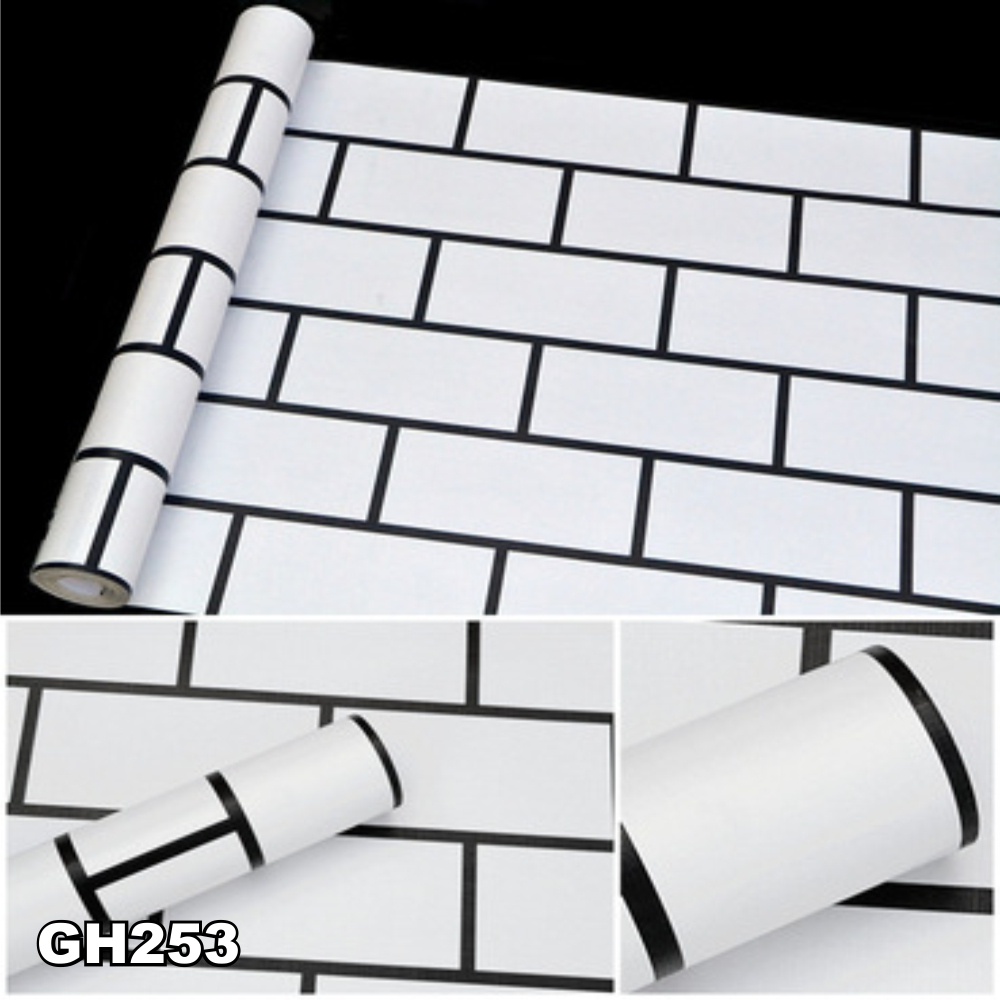 Wallpaper Dinding 3D - Wallstiker Aesthetic Stiker Dinding Kamar Tidur Ukuran 45Cm X10M GH-GH253