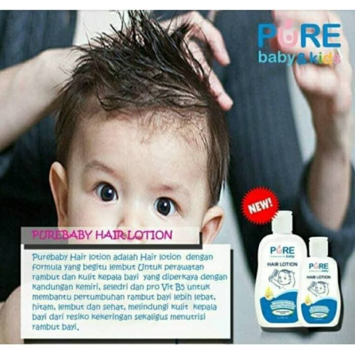 PURE BB Hair Lotion 80ml Minyak Rambut Bayi dengan Kemiri