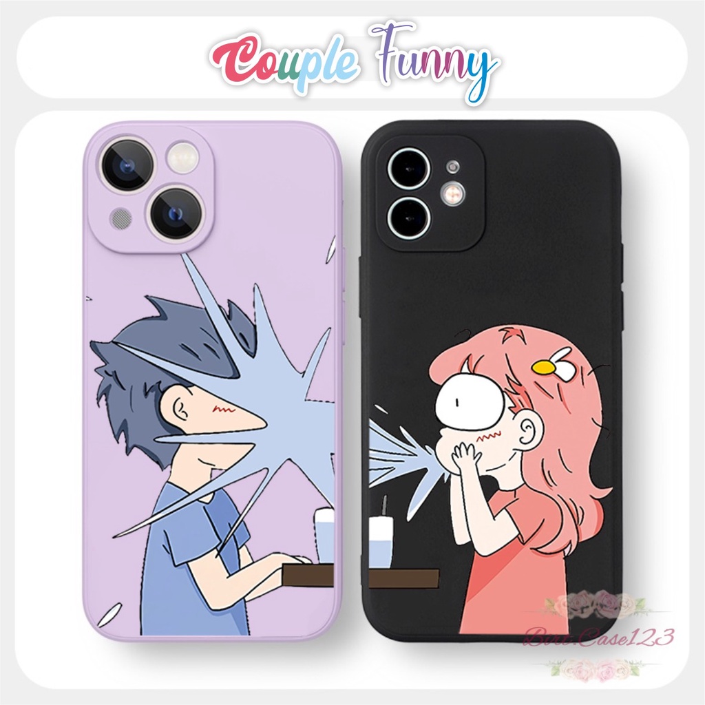 CASE CASING SOFTCASE SILIKON MACARON PELINDUNG KAMERA COUPLE FUNNY OPPO VIVO SAMSUNG XIAOMI REALME IPHONE ALL TYPE BC6322