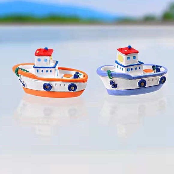 Cake Topper Miniatur Toper Hiasan Kue Ultah Boat Kapal Penyelamat /Pcs