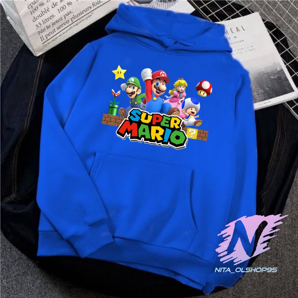 HOODIE SUPER MARIO SWEATER ANAK SUPERMARIO