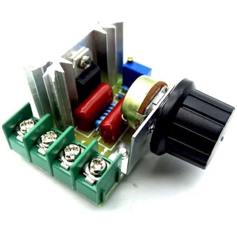 Dimer AC 2000W Pengatur kecepatan Kipas angin AC Dimmer 220V SCR voltage Regulator AC