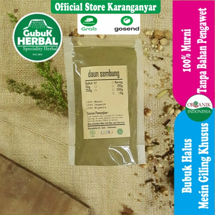 

BUBUK DAUN SEMBUNG 250 Gram - Blumea Balsamifera - HALUS - ASLI - TANPA CAMPURAN
