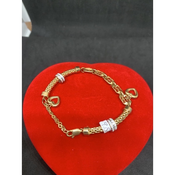 Gelang emas asli model fancy kadar 700 mas asli