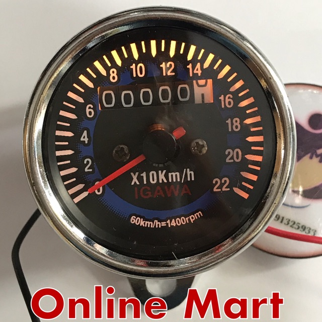 speedometer kilometer crome analog variasi