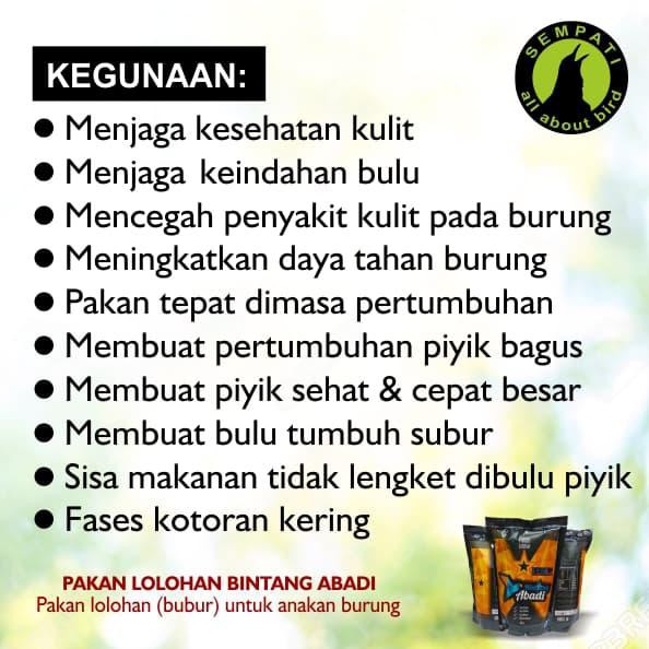 Pakan Burung Lovebird Lolohan Bintang Abadi