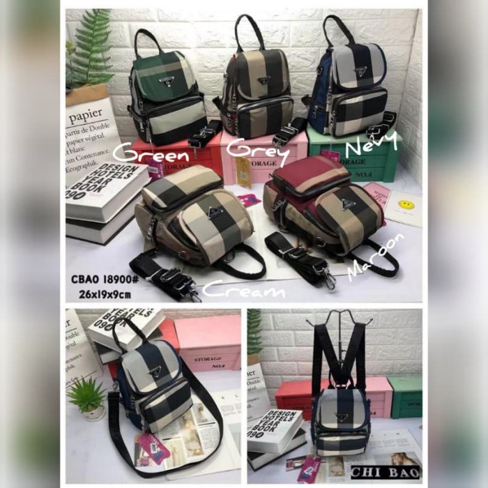 PROMO TAS CHIBAO MOTIF SALUR 3IN1 BISA RANSEL SELEMPANG JINJING