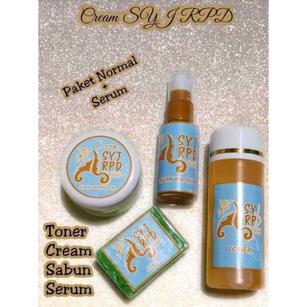PAKET PEMUTIH LENGKAP SABUN + TONER + CREAM SIANG-MALAM + SERUM SYJ RPD WHITENING PAKET LENGKAP MURA