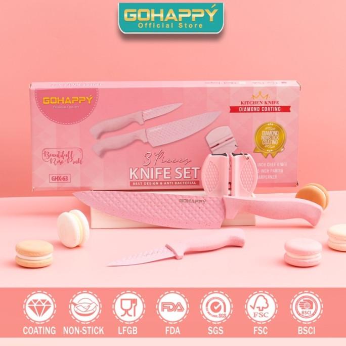 

Original Pisau Set Rainbow Pastel Ceramic Knife Set 2012 Japan Quality Mamazira40