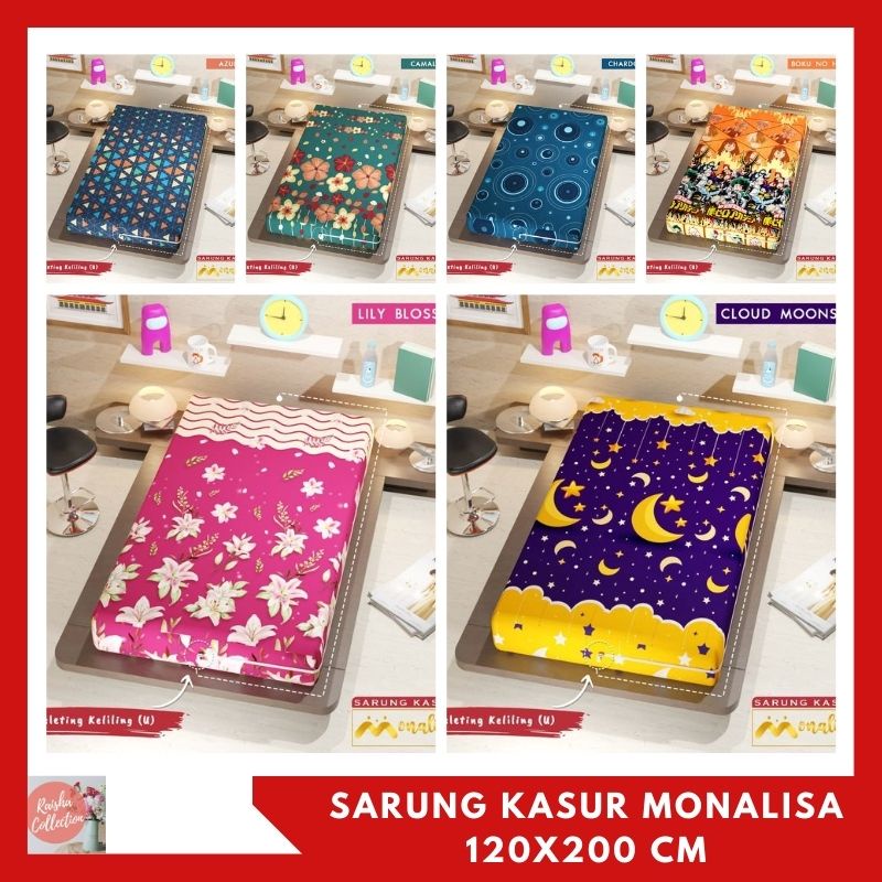 RC SARUNG KASUR BUSA MONALISA UKURAN 120X200 DAN 100X200 T15