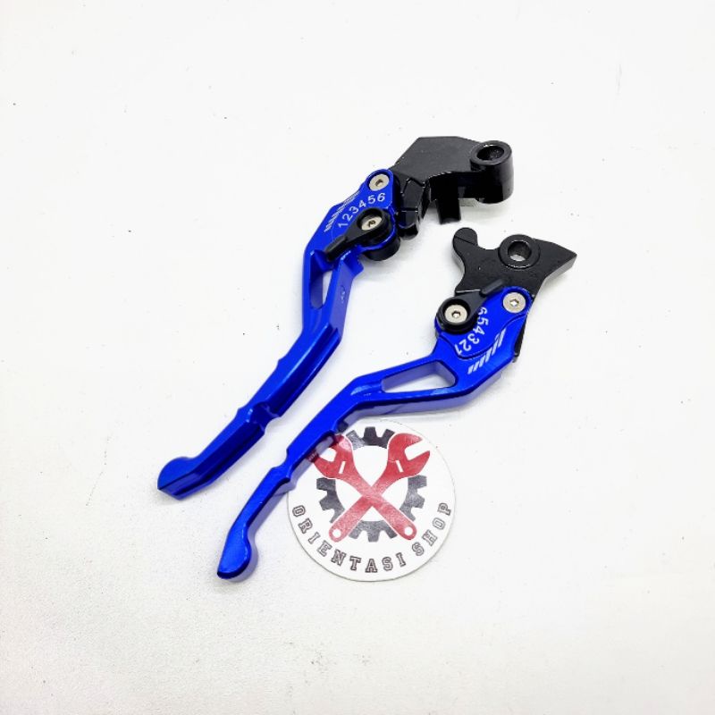 Handle sisik stelan cnc vixion rx king + handgrip carbon + selang rem depan 95cm + kleman selang + footstep vixion + stempel kaca FREE TUTUP PENTIL VARIASI random universal motor vixion dan rx king