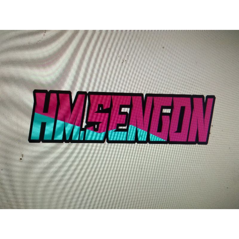 sticker HM.SENGON, sticker hm lombok