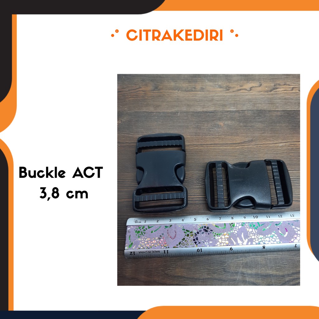 Buckle/ SlopTas Acetal 3,8 cm bagus kunci sodok tali webbing aksesoris tas