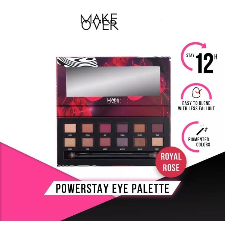 MAKE OVER Powerstay Eye Palette 12 x 0.4 g - Eye Shadow Palette | Eye Shadow Palette by AILIN