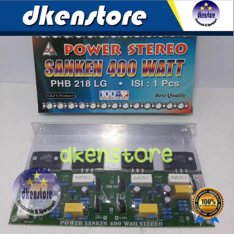 KIT POWER SANKEN atau TOSHIBA Stereo 400w PHB218 CKJ