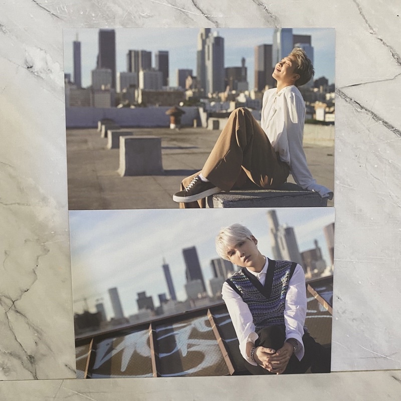 2pc rare BTS dicon goes on postcard pc rm namjoon suga yoongi official namu