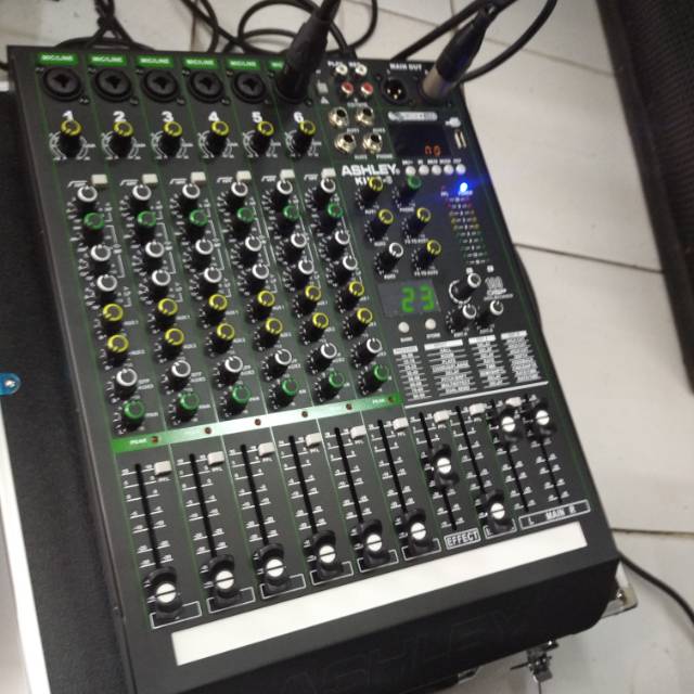 Mixer Ashley 6 chanel king6 baru original plus hardcase aluminium