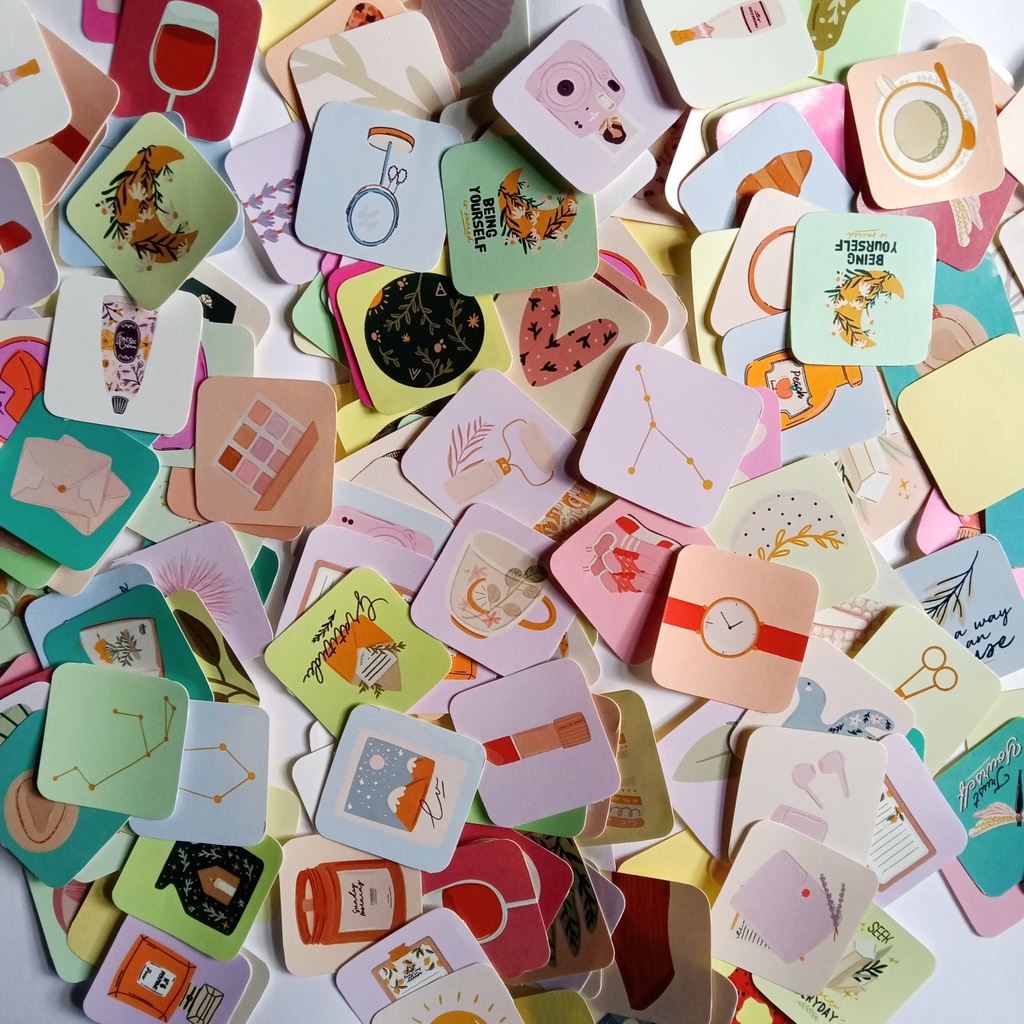 

Sticker 1 Pcs 3cm (Random) Die Cut Stiker Anti Air untuk HP Laptop Planner Jurnal Botol Tumbler Stiker Packing Hadiah Lembar Mini Aesthetic Lucu Murah