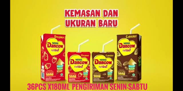 Susu Dancow fortigro uht 110ml siap minum | susu dancow uht 1karton isi 24pcs