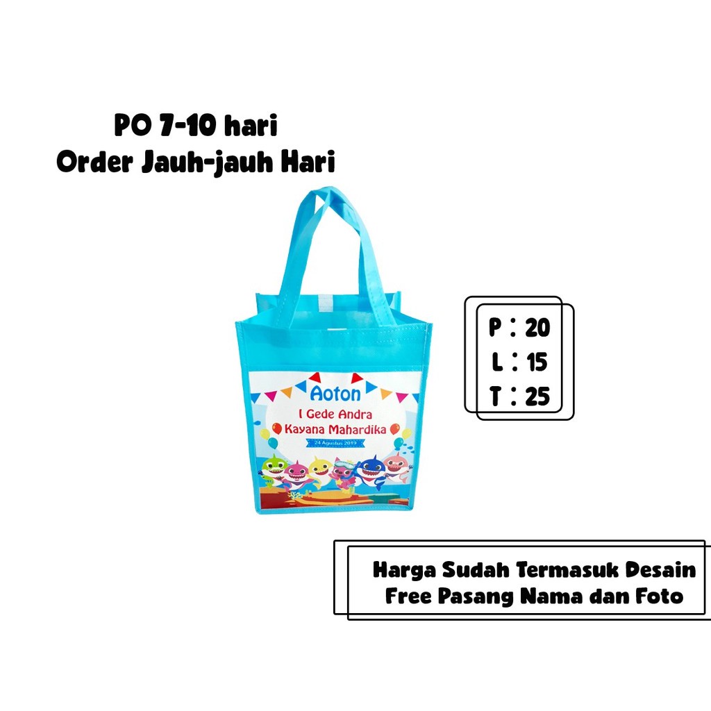 

tas ultah kantong Custom Nama dan Foto