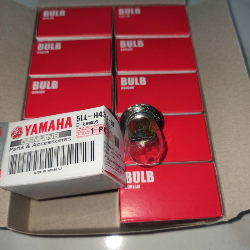 Bohlam Lampu Depan H6 Yamaha Matic Bebek Mio - Jupiter - Vega - Beat - DLL 12 v 25watt 5LL LED Sorot Tembak Motor