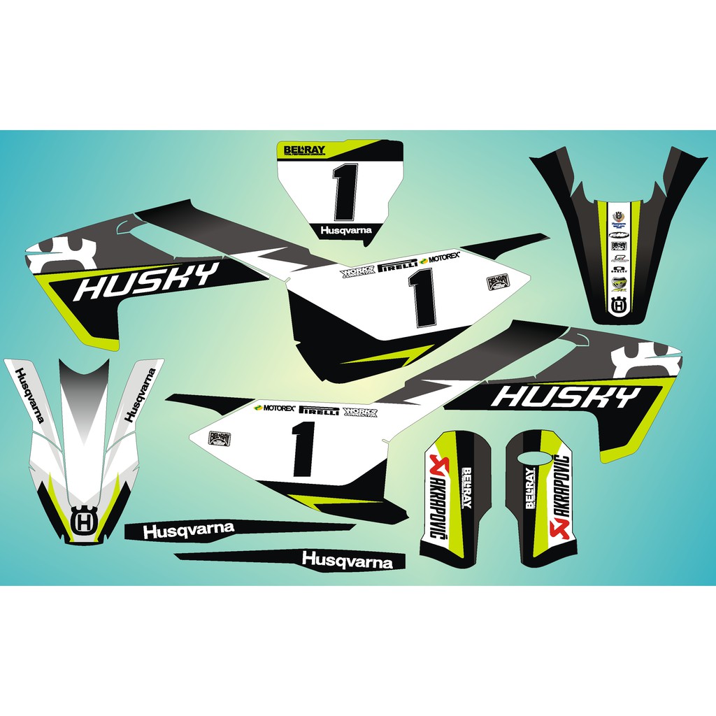 Decal Tebal Bahan 3m Husqvarna Custom Shopee Indonesia