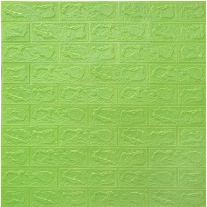 ✅COD - Wallpaper Dinding FOAM Timbul 3D Bata Putih CLASSIC BRICK 70 x 77 cm best seller Gudanesia-Hijau