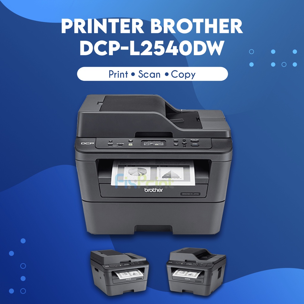 Printer Laser Brother DCP-L2540DW L2540dw WiFi Mono Laserjet Print Scan Copy Duplex TN2356 DR2306 Original