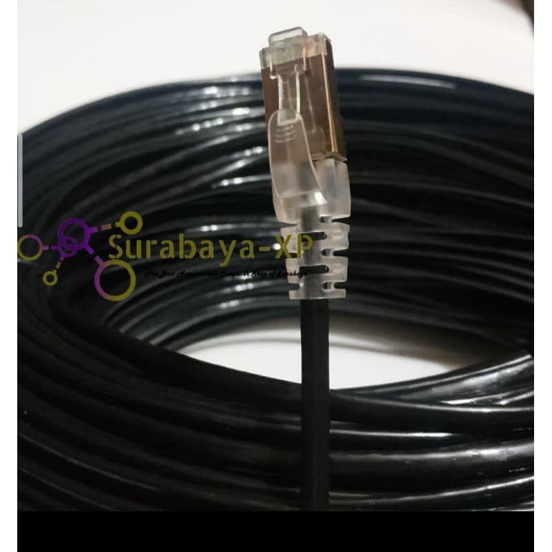 Kabel LAN Outdoor 40 Meter CAT5E Tembaga Murni 40 M 40M UTP STP FTP Merk ANPU