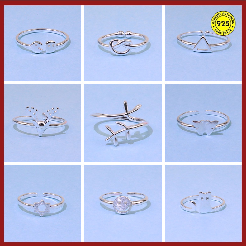 Cincin Bahan S925 Silver Untuk Aksesoris Wanita