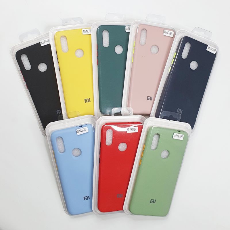 Redmi Note 7 / Note 7 Pro Macaron Tone Case / Silicone Macaron Colour Side button