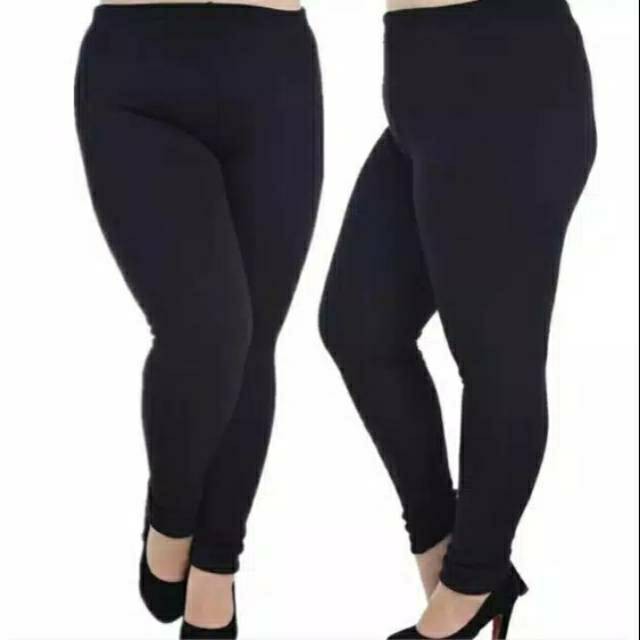 Celana Legging Dewasa Jumbo Panjang Polos Banyak Warna (Fit To XL)