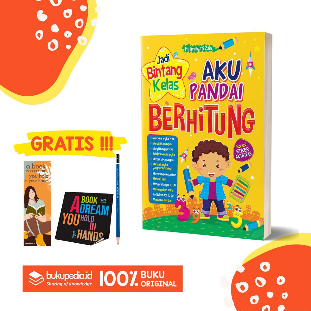 

BUKU AKU PANDAI BERHITUNG: JADI BINTANG KELAS - BRILLIANT - BONUS PENSIL 2B, BOOKMARK, STIKER