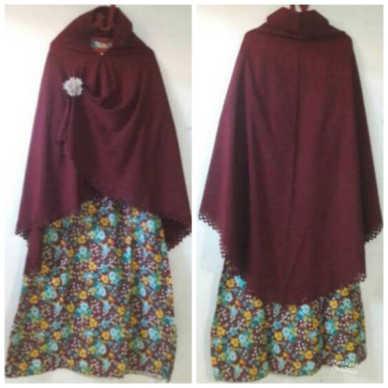 Gamis Syar'i Jumbo Maroon