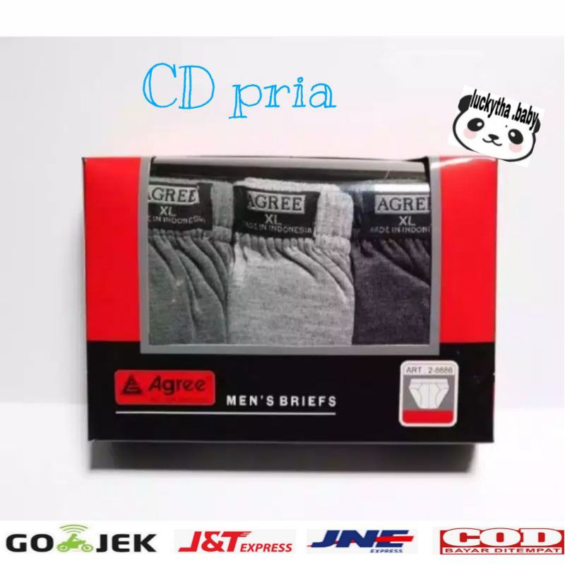 1box_AGREE celana dalam pria m.l.xl.xxl / CD agre merah/ underwear agree merah pria dewasa