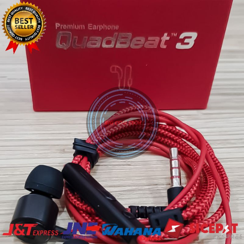 Earphone Headset Handsfree LG QuadBeat 3 LG V20 / V30 / V40 / V50 / V60 / G5 / G6 / G7 / G8 ThinQ Jack Audio 3.5mm Original