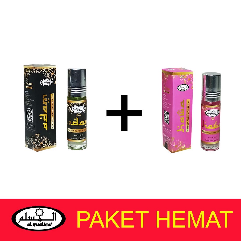 AL-MUSLIMU-Parfum Paket 2in1 Adam + Hawa (6ml)