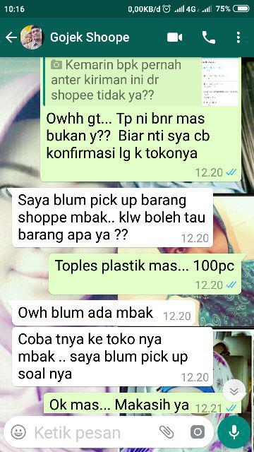 Toples Bumbu / Toples Sambal / Toples Plastik 200ml Kotak