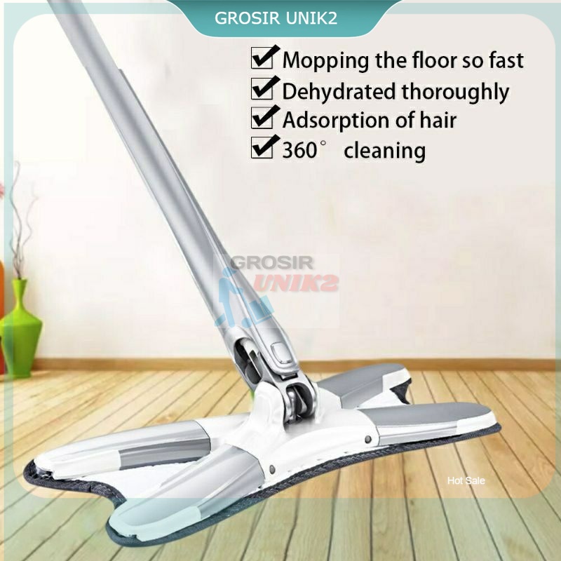 ALAT PEL PERAS FLEKSIBEL OTOMATIS / NEW FLEXIBLE ROTARY MOP PEL MAGIC MOP X