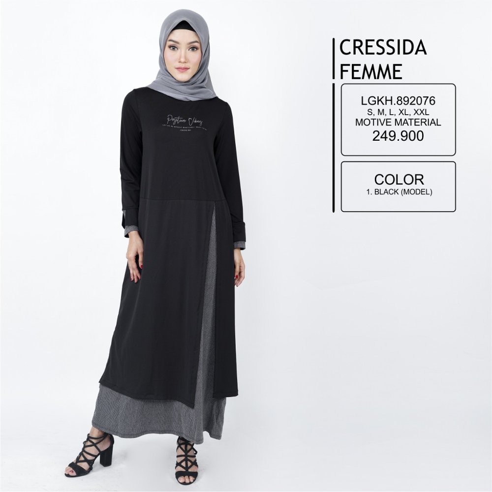 TERLARIS LONG DRESS CRESSIDA FEMME 892076 muslimah