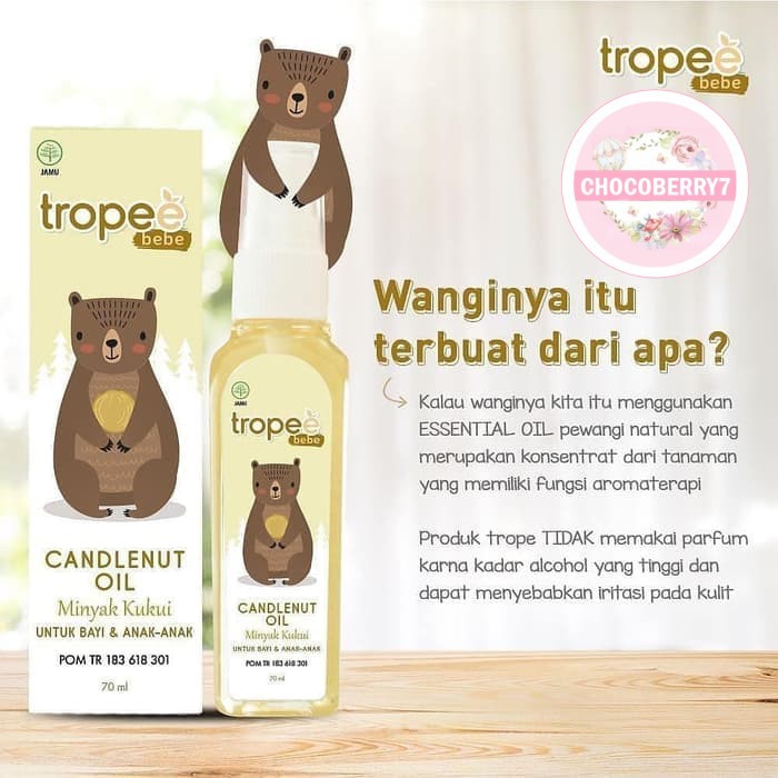 Tropee Bebe Minyak Kemiri Bayi 100 ml Candlenut Oil TROPE BEBE Minyak Kukui