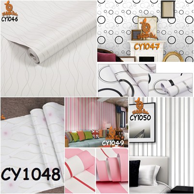 Termurah wallpaper dinding sticker 45CM x 10Mmurah CY all motif