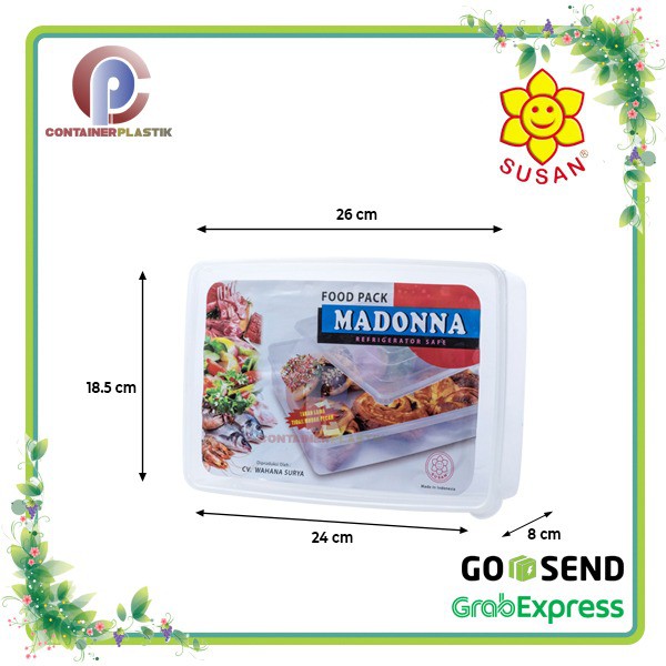 Kotak Display Donat  /Kotak Makan Polos /Tempat makan - Susan