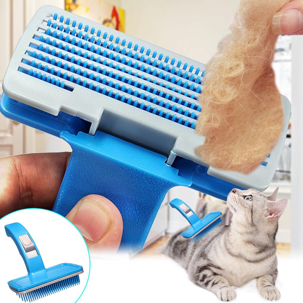 Self Cleaning Grooming Brush Pet Cat Dog - Sisir Hewan Tombol Anjing dan Kucing