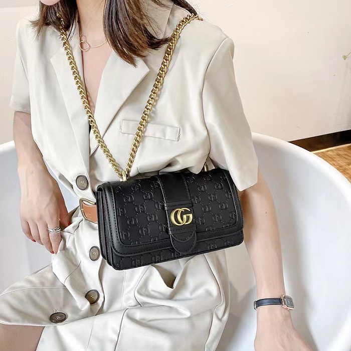 TASHAPPY JT08131 Tas SELEMPANG Wanita  Model Trendy Tali Rantai Elegant import model korea supplier tas import