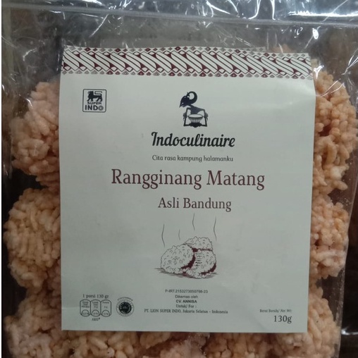 

Indoculinaire Rangginang Matang Asli Bandung
