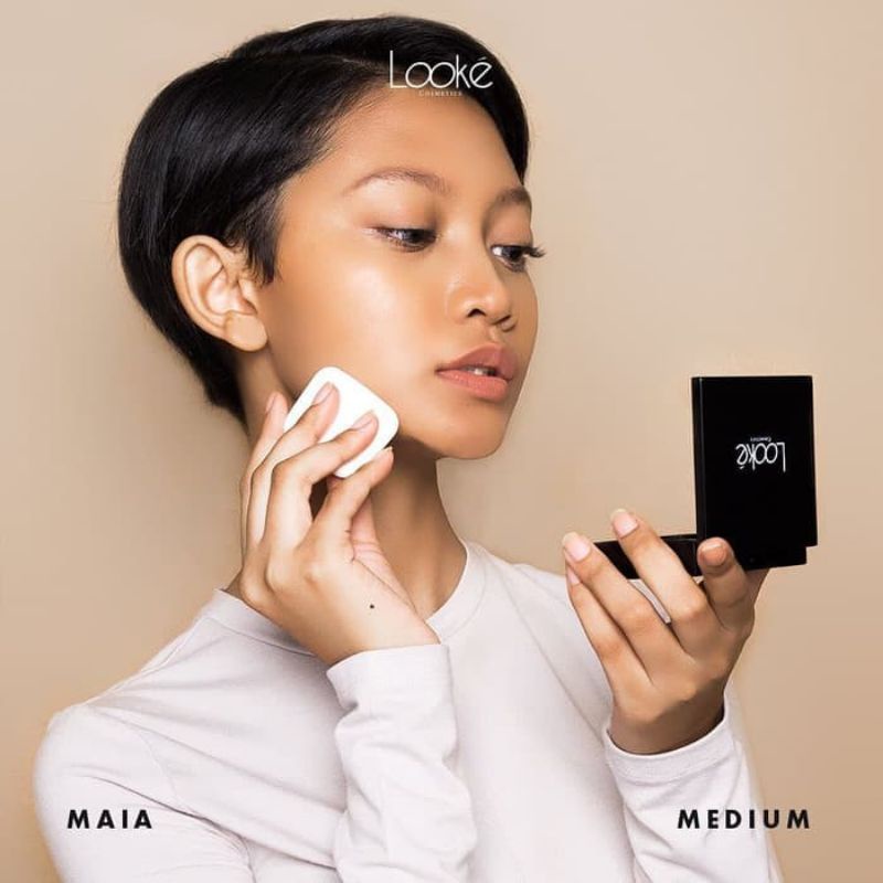 SIAP KIRIM LOOKE HOLY PERFECTING PRESSED POWDER BY LOOKE'  COSMETIK